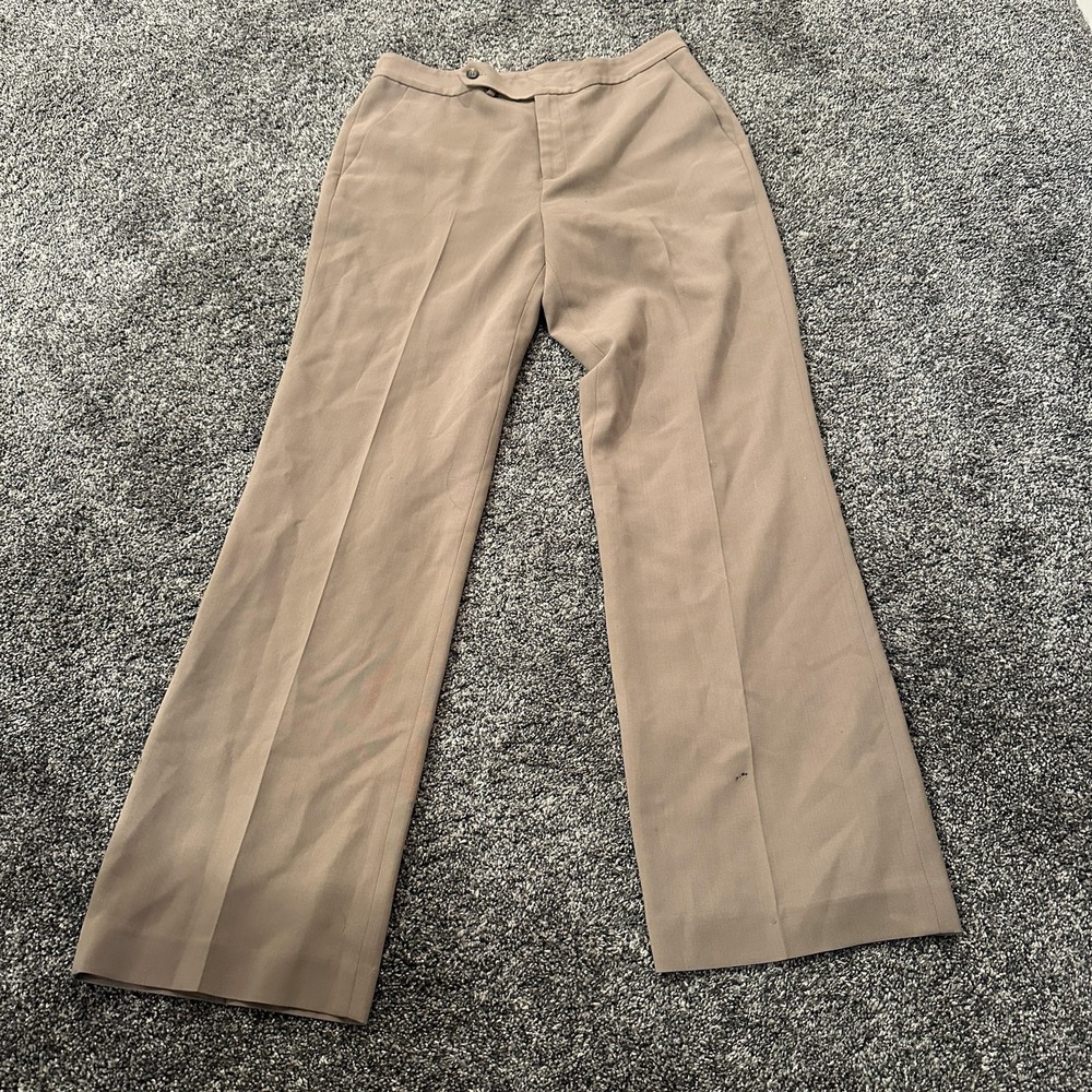 Lauren Ralph Lauren Pants Womens 10 Beige‎ Wool Lined Dress Straight Leg Career